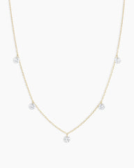 Floating Diamond Flutter Necklace