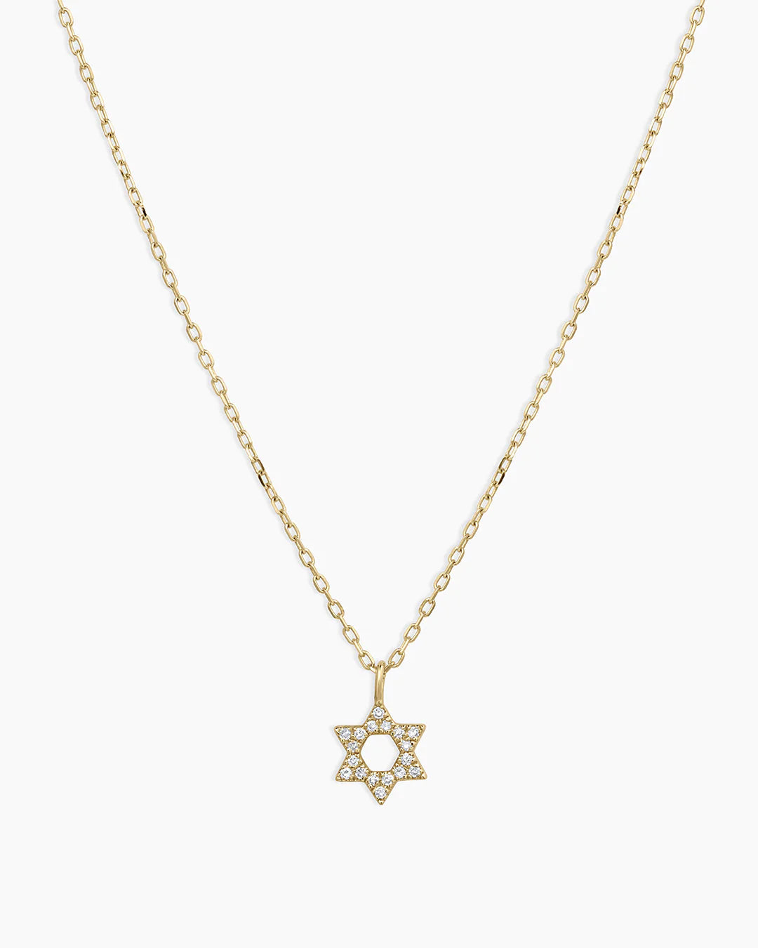 Diamond Star of David Necklace